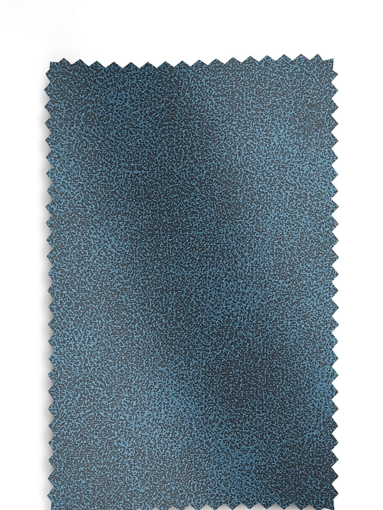Blue Arona Faux Leather Upholstery Swatch - Image 1 of 1