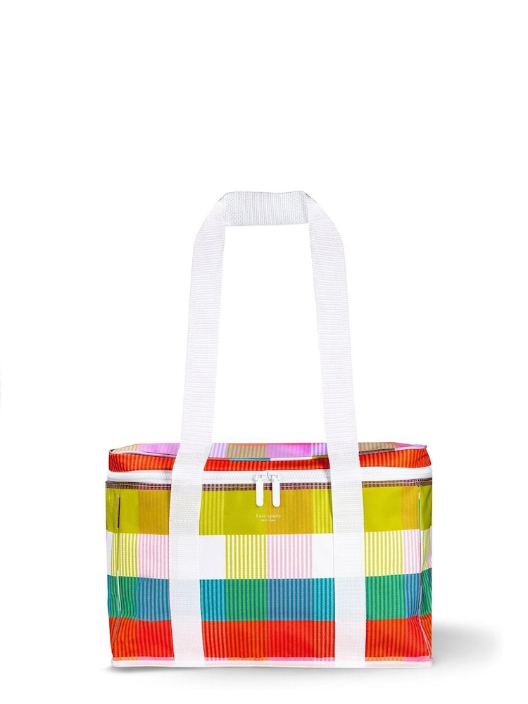 kate spade new york Rainbow Plaid Insulated Cooler Bag - Image 1 of 3