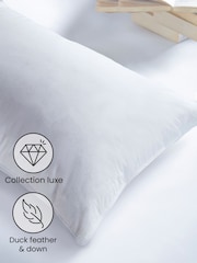 Collection Luxe Duck Down & Feather 100% Cotton Support Pillow - Image 3 of 4