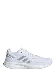 adidas White adidas Grey Duramo 10 Trainers - Image 1 of 9