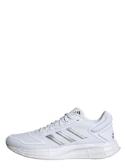 adidas White adidas Grey Duramo 10 Trainers - Image 2 of 9