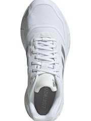 adidas White adidas Grey Duramo 10 Trainers - Image 6 of 9