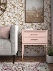 CosmoLiving Pink Westerleigh 1 Drawer Side Table - Image 1 of 4