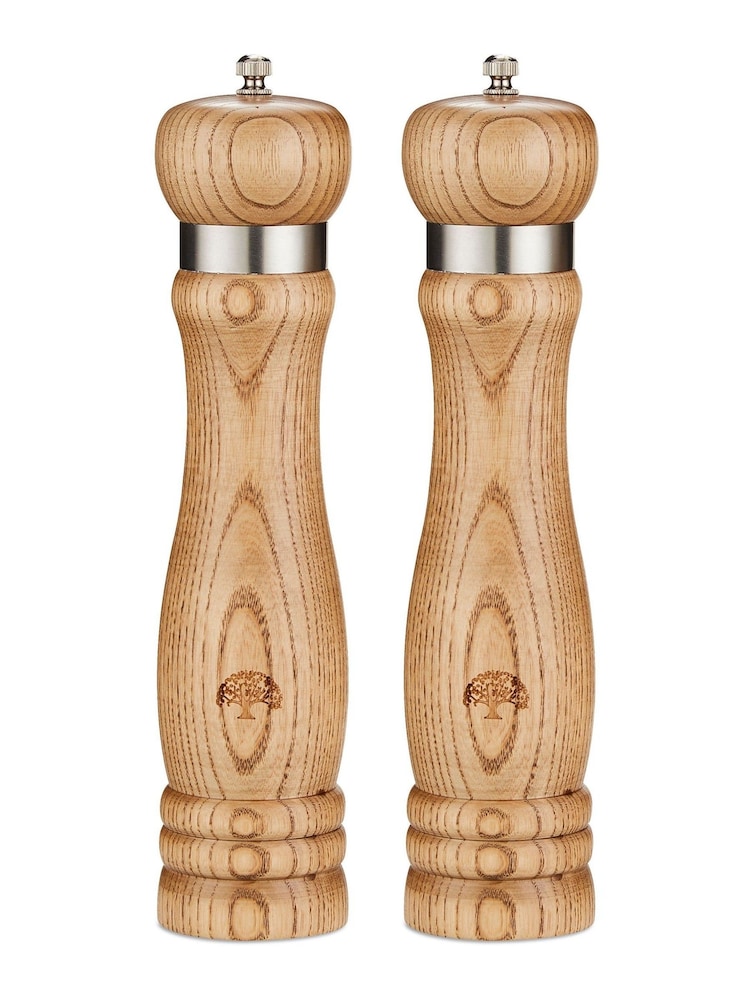 Barbary & Oak Brown Hoxton Vintage Salt & Pepper Mill Set - Image 7 of 7