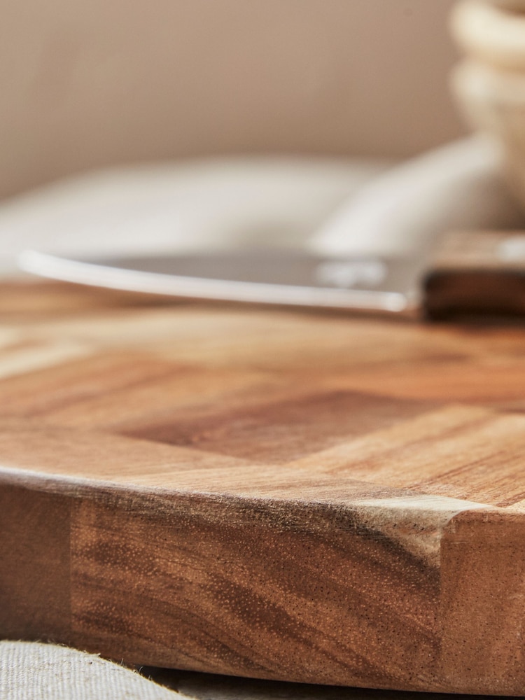 Barbary & Oak Brown Chevron Chopping Board - Image 2 of 4