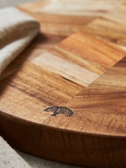 Barbary & Oak Brown Chevron Chopping Board - Image 3 of 4
