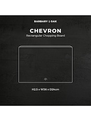 Barbary & Oak Brown Chevron Chopping Board - Image 7 of 10
