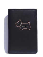 Radley London Small Black Heritage Dog Outline Bifold Cardholder - Image 1 of 3