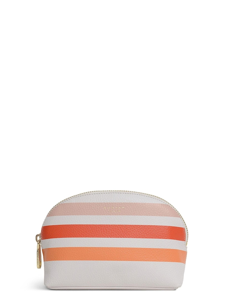 Radley London Summer Stripes Medium Cosmetic Pouch - Image 1 of 3 Radley London Summer Stripes Medium Cosmetic Pouch - Image 1 of 3