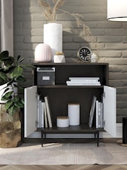 CosmoLiving Grey Oak Olivia Storage Cabinet - Image 2 of 4