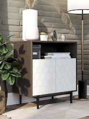 CosmoLiving Grey Oak Olivia Storage Cabinet - Image 3 of 4