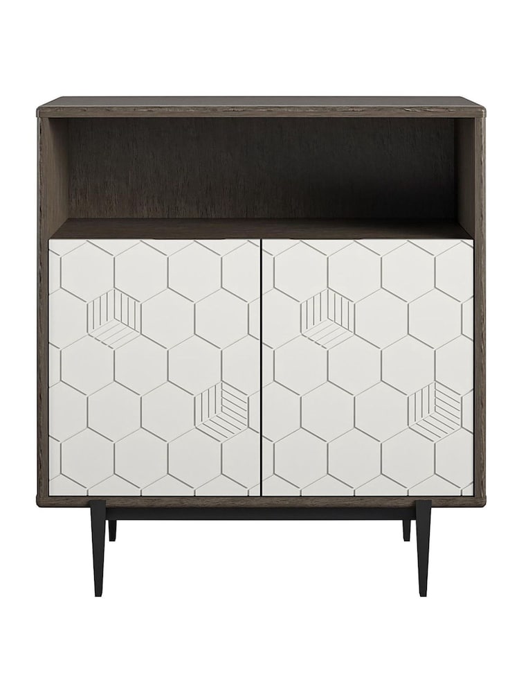 CosmoLiving Grey Oak Olivia Storage Cabinet - Image 4 of 4