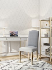 CosmoLiving White Camila Storage Office Desk - Image 2 of 4