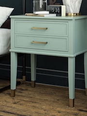 CosmoLiving Green Westerleigh 1 Draw Side Table - Image 1 of 4