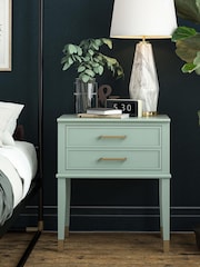 CosmoLiving Green Westerleigh 1 Draw Side Table - Image 3 of 4