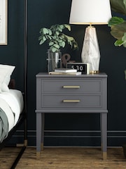 CosmoLiving Graphite Grey Westerleigh 1 Draw Side Table - Image 3 of 4