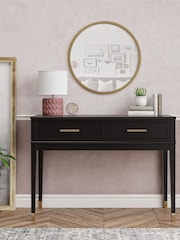 CosmoLiving Black Westerleigh 2 Drawer Console Table - Image 1 of 4