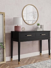 CosmoLiving Black Westerleigh 2 Drawer Console Table - Image 2 of 4
