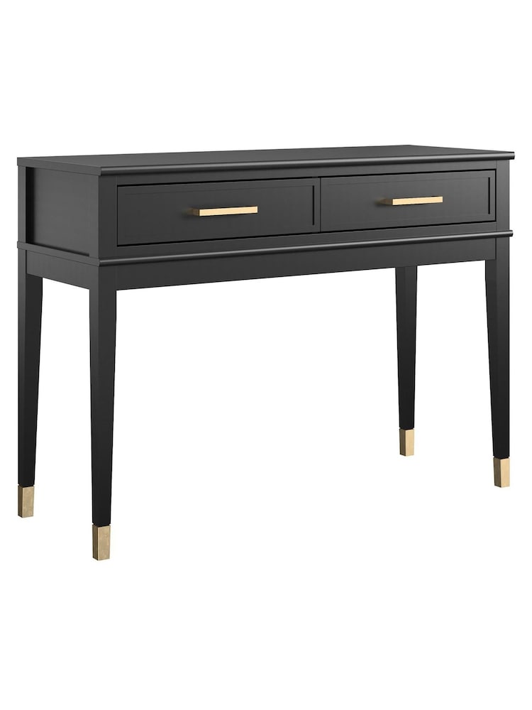 CosmoLiving Black Westerleigh 2 Drawer Console Table - Image 4 of 4