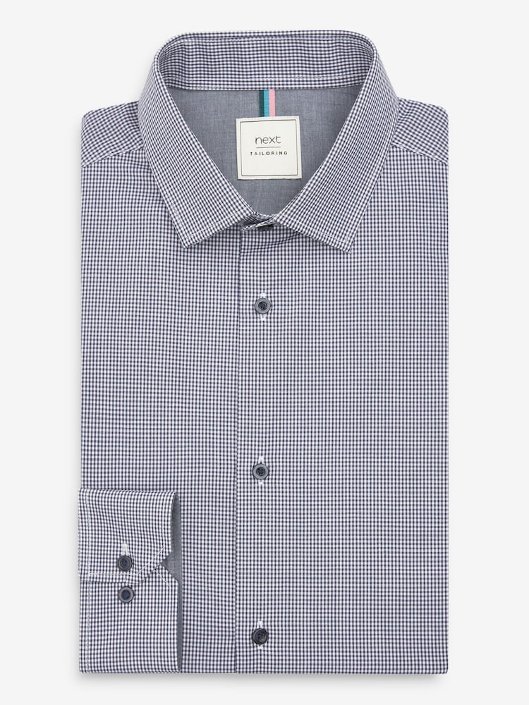 Navy Blue Regular Fit Single Cuff Shirts 3 Pack - Image 2 of 10 Navy Blue Regular Fit Single Cuff Shirts 3 Pack - Image 2 of 10
