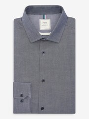 Navy Blue Regular Fit Single Cuff Shirts 3 Pack - Image 4 of 10