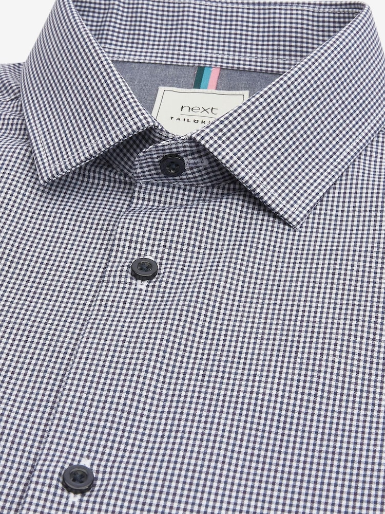 Navy Blue Regular Fit Single Cuff Shirts 3 Pack - Image 5 of 10