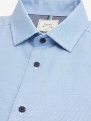 Navy Blue Regular Fit Single Cuff Shirts 3 Pack - Image 7 of 10