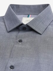 Navy Blue Regular Fit Single Cuff Shirts 3 Pack - Image 9 of 10