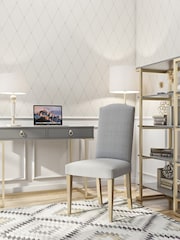 CosmoLiving Grey Camila Storage Office Desk - Image 2 of 4