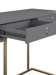 CosmoLiving Grey Camila Storage Office Desk - Image 4 of 4