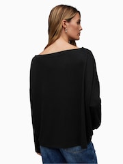 أسود - رداء علوي بكتف ساقط Rita من AllSaints  - صورة 2 من 7