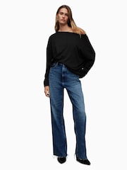 أسود - رداء علوي بكتف ساقط Rita من AllSaints  - صورة 3 من 7