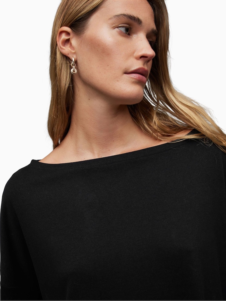 أسود - رداء علوي بكتف ساقط Rita من AllSaints  - Image 6 of 7