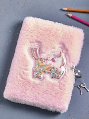 Cuaderno mullido con candado A5 con diseño de unicornio - Imagen 1 de 4