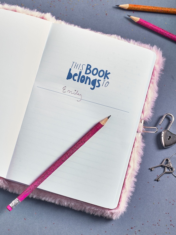 Cuaderno mullido con candado A5 con diseño de unicornio - Imagen 2 de 4
