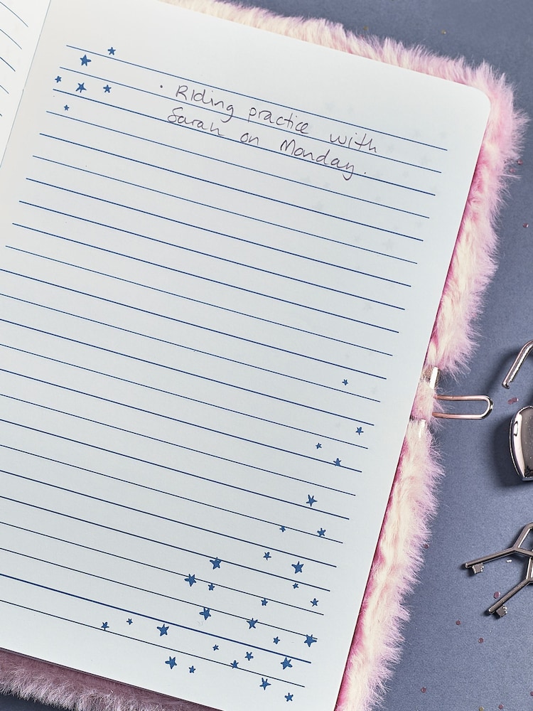 Uniorn Fluffy A5 Carnet de notes verrouillable - Image 3 of 4