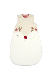 Mamas & Papas Brown Christmas Sleeping Bag - Image 1 of 2