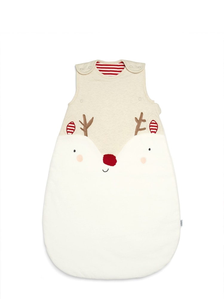 Mamas & Papas Brown Christmas Sleeping Bag - Image 1 of 2
