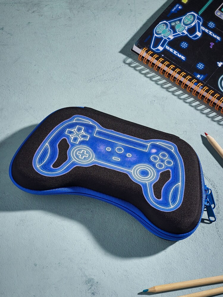 Black Gaming Controller Pencil Case - Image 1 of 3 Black Gaming Controller Pencil Case - Image 1 of 3