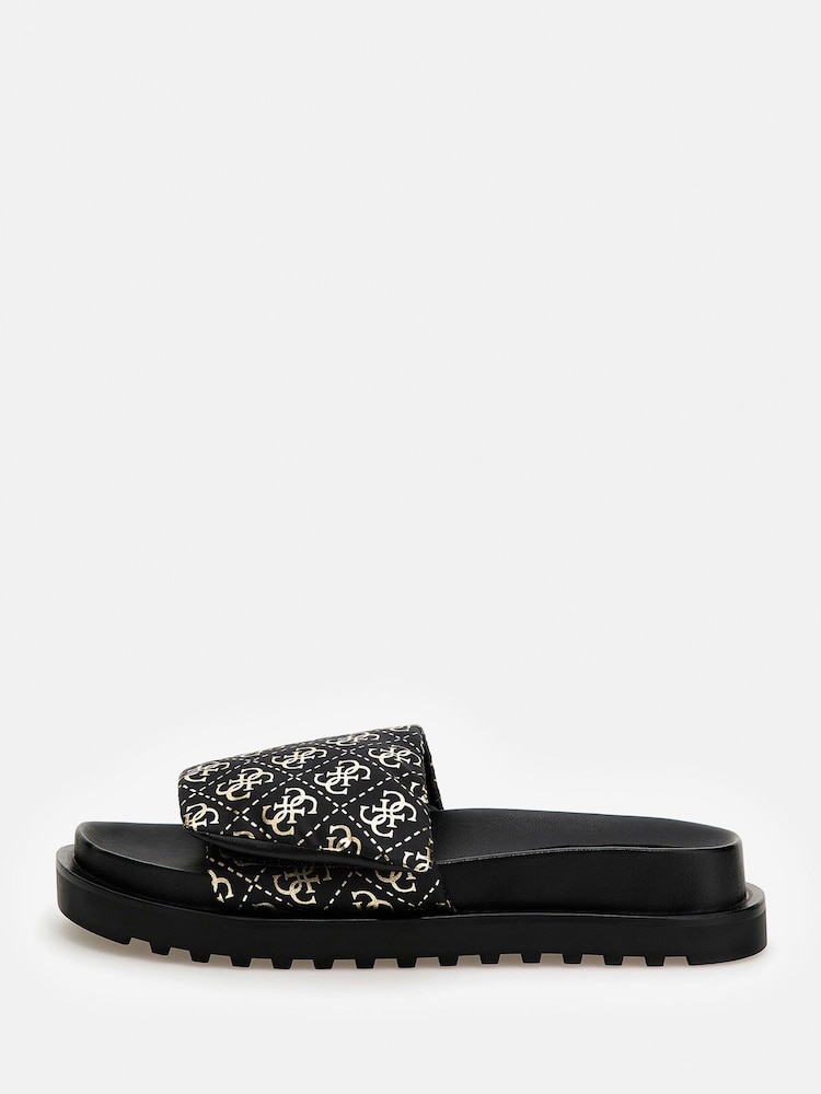 Guess FABETZY Black Slippers - Image 1 of 4