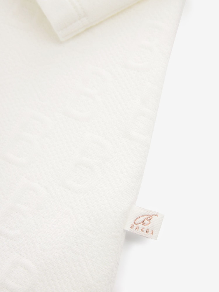 Blanc - Robe Baker By Ted Baker en jacquard - Image 4 of 8