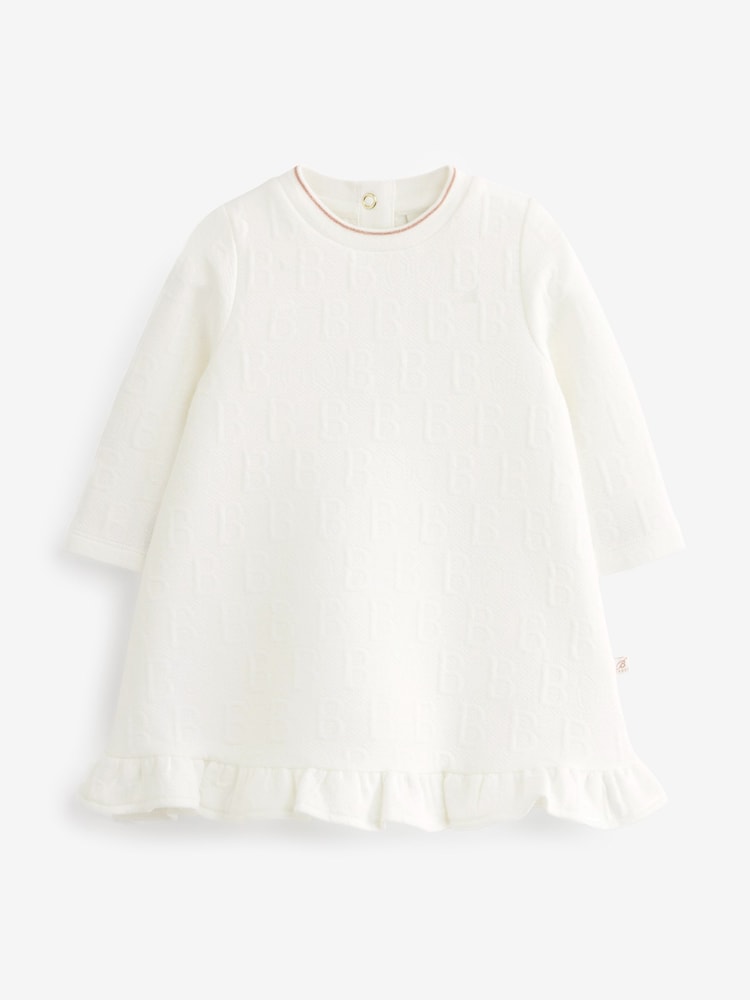 Blanc - Robe Baker By Ted Baker en jacquard - Image 6 of 8