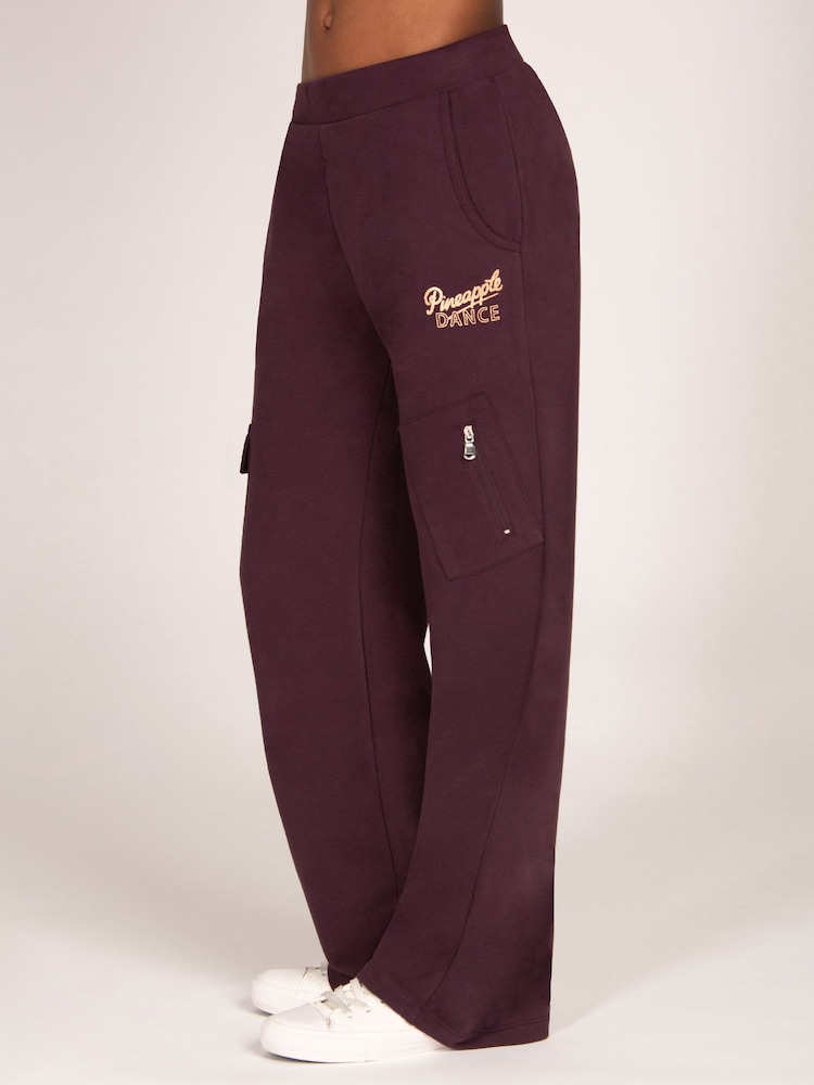 Pineapple Brown Wide Leg Cargo Joggers - Image 1 of 5 Pineapple Brown Wide Leg Cargo Joggers - Image 1 of 5