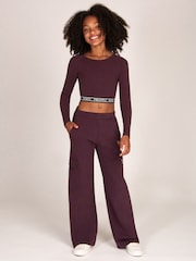 Pineapple Brown Wide Leg Cargo Joggers - Image 2 of 5