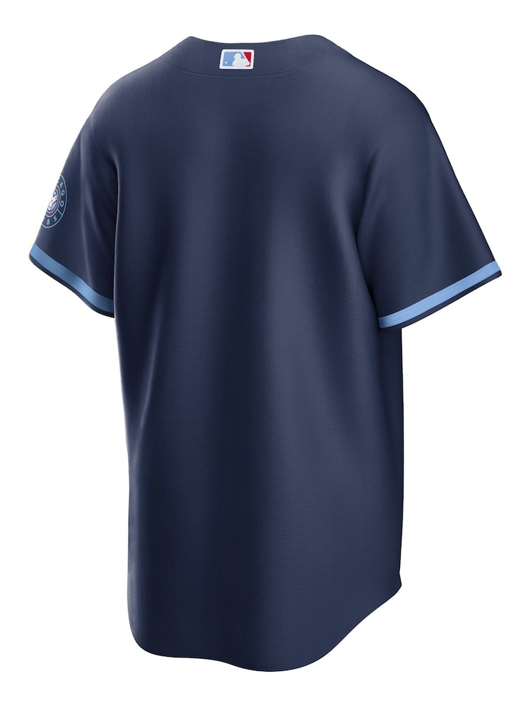 Fanatics Blue MLB Chicago Cubs Official Replica City Connect Jersey - Image 2 of 3 Fanatics Blue MLB Chicago Cubs Official Replica City Connect Jersey - Image 2 of 3
