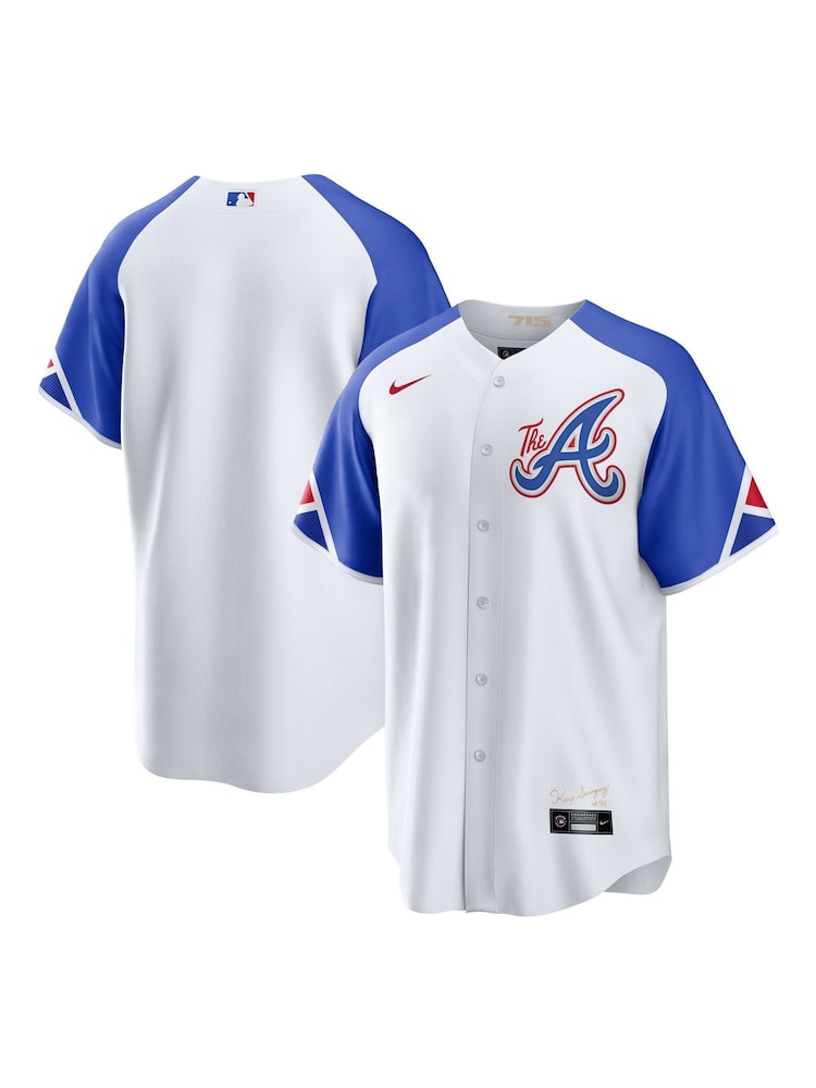 Fanatics MLB Atlanta Braves Official Replica City Connect White Jersey - Image 1 of 3