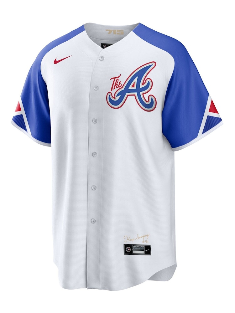 Fanatics MLB Atlanta Braves Official Replica City Connect White Jersey - Image 2 of 3