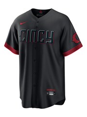Fanatics MLB Cincinnati Reds Official Replica City Connect Black Jersey - Image 2 of 3