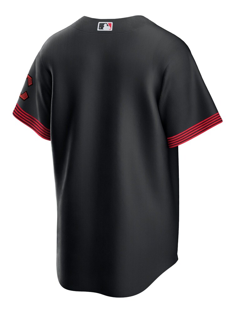 Fanatics MLB Cincinnati Reds Official Replica City Connect Black Jersey - Image 3 of 3