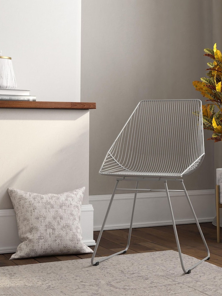 CosmoLiving Grey Ellis Lightweight Dining Chair - Image 1 of 4